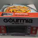 Gourmia French Door Air Fryer  25 Qt Large Capacity Convection Oven, Fryfroce 360, Digital Display with 17 Cooking Presets, Bake, Toast, Roast, Dehydrate, Fits 12 Pizza (Stainless Steel)