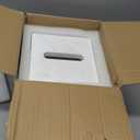 Natural Marble White Tissue Box Cover, Heavy Duty Nature Stone Tissue Box Holder, Elegant & Luxurious Grey Square Toilet Tissue Box Holder for Bathroom, Bedroom, Living Room, Office