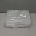 PATIKIL 9x6x1.2inch Clear Storage Box with Hinged Lid, 4Pack Plastic Stackable Rectangle Organizer Container for Beads Jewelry Small Items Art Craft Projects