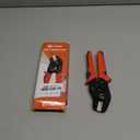 Wire Crimping Tool with Ratchet, Amliber Ratchet Wire Crimper Tool for Open Barrel Terminal Connectors, Electrical Crimping Tool for Deutsch DELPHI AMP Dupont TYCO Terminals, 24-14 AWG