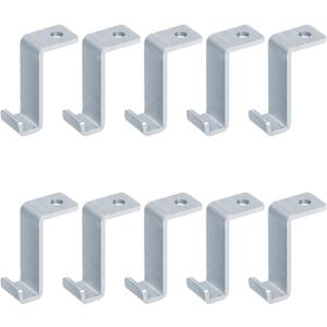 GBGS 10 Pack 3-1/4" Heavy Duty Steel J Hook, Width:3/8" Clevis Hanger for Strut Channel