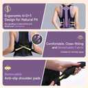 Posture Corrector for Women and Men, Adjustable Back Support Brace for Office, Home, Daily Wear, Breathable Shoulder Straightener for Upper Lower Back Pain Relief, Under Clothes Hunchback Correction, Medium