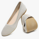 HEAWISH Comfortable Round Toe Flats Shoes Women, Slip On Ballet Flats for Women, Casual Women's Flats for Walking, Size 10
