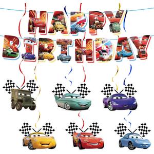 Elegant Birthday Banner and Hanging Swirls  Happy Birthday Banner with Swirls for Adult Theme Decorations Party Hanging Decorations