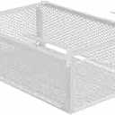 ＫＬＫＣＭＳ Under Cabinet Hanging Drawer, Under Shelf Wire Basket, Multifunctional Mesh Storage Basket Organizer