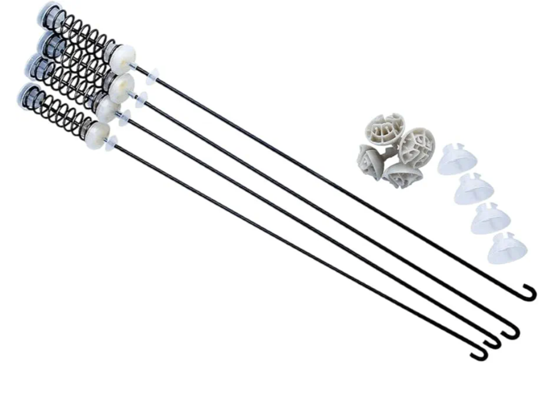 4 Pack W10257087 Washer Suspension Rod Kit Parts Replacement for Whlrlpool OEM Replacement for Keinmore OEM Replacement for Maytiag OEM US