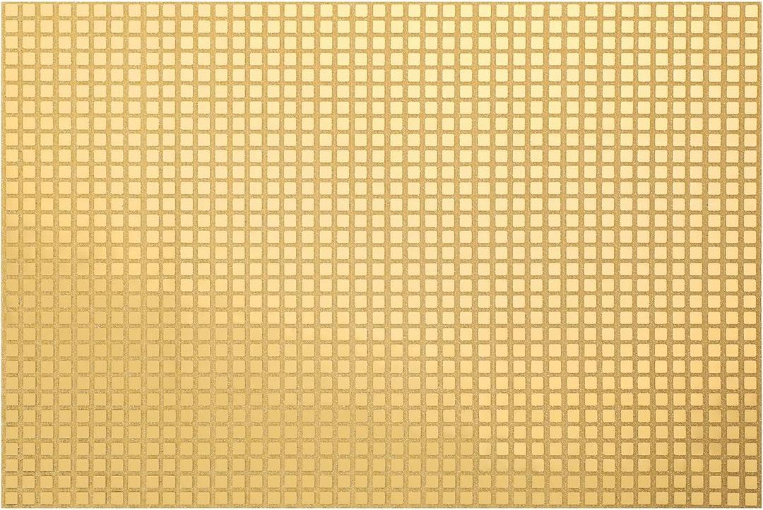 12 Pieces 11.8"x17.7" Mirror Glitter Champagne Placemats, Retro Place Mats for Dining Table, Table Decor for Disco Birthday Bachelorette Dance Party