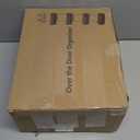 HapiRm Over The Door Organizer - Hanging Door Organizer with 4 Metal Large Capacity Baskets and Adjustable Coat Hook for Bathroom Bedroom Kitchen Pantry Closet Cabinet (Black)