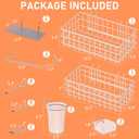 INCLY 30PCS Peg Board Organizer Accessories Kit, Pegboard Hooks Assortment with Bins, Cups, Wire Baskets and Paper Towel Holder for 1/8 and 1/4 Pegboard Garage Workbench Craft Room Organizing Tools