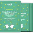 Codi New York Relaxing Aroma Hand Mask 6 Pairs | Natural Scent | Soothes & Hydrates Dry Hands | Hydrating Hand Treatment for Rough Skin & Dry Cuticles | Home Spa Gloves | Korean Skincare (Peppermint)