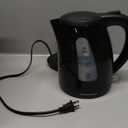 Elite Gourmet EKT8690 1.7L Electric Tea Kettle 1500W Hot Water Heater Boiler BPA-Free, Fast Boil, Water Level Window and Auto Shut-Off, Black