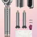 5-in-1 High Speed Hair Dryer Brush  Ionic Hot Air Brush Styler Set for Fast Drying, Straightening, Curling & Volumizing  Lightweight Travel Design Hair Styling Tool