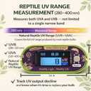 Reptile UVI Light Meter – Portable UV Index Reader for Basking Spot Monitoring – Helps Reptile Owners Know When to Replace UV Lamps – for Bearded Dragon, Chameleon & Gecko – Battery Included