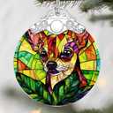 Vibrant Chihuahua Christmas Ornaments: Christmas Tree Ornaments, Pet Theme Holiday Decor, Stocking Stuffers, Gift Ideas, Xmas Gifts & Gifts for Pet Lovers, Especially Dog Lovers
