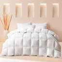 Cosybay King Size Feather Down Fiber Comforter Ultra Fluffy Duvet Insert, All Season White Cotton Cover Luxury Hotel Bed Comforter with Corner Tabs, 106x90 Inch