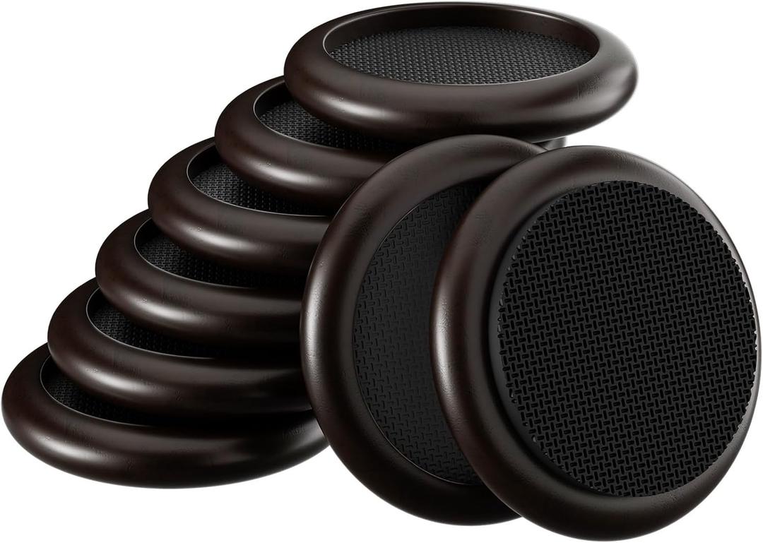 2" Round Furniture Coasters for Hardwood Floors  BOIVSHI 8 PCS Coasters for Furniture  Sofa Leg Floor Protectors for Bad, Chair, Piano and Other Heavy Duty
