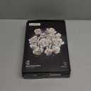 iATOM White Rose Bouquet Building Set, 12Pcs Wedding Flower Botanical Collection for Adult, Valentine's Day Gift for Her/Girlfriend/Mom/Wife/Couple, Boho Modern Home Office Table Centerpiece Decor