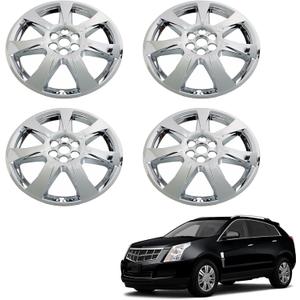 labwork 4 Pieces Chrome Wheel Cover Hub Caps Rim Cover Replacement for SRX 2010 2011 2012, 17 inches or 18 inches