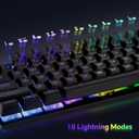 Gaming Keyboard Mouse Mousepad and Headset with mic Combo All in One USB Wired RGB Backlit Rainbow Side Button Gamer Bundle Set Compatible with PC Windows Xbox one PS4 PS5(Black)