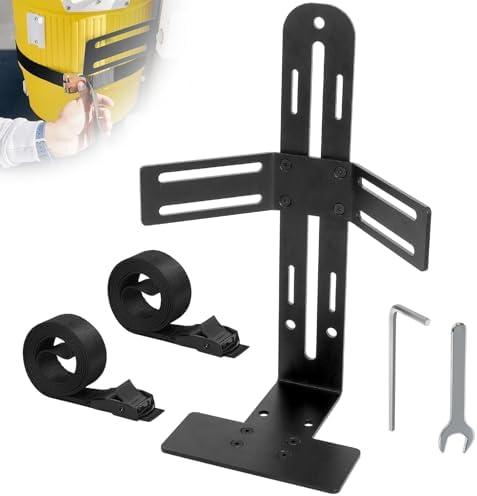 Water Cooler Mount Rack, 5 Gallon Steel Water Cooler Bucket Holder for RV Truck Cart UTV Mower Landscape Trailer (No Included Water Cooler)