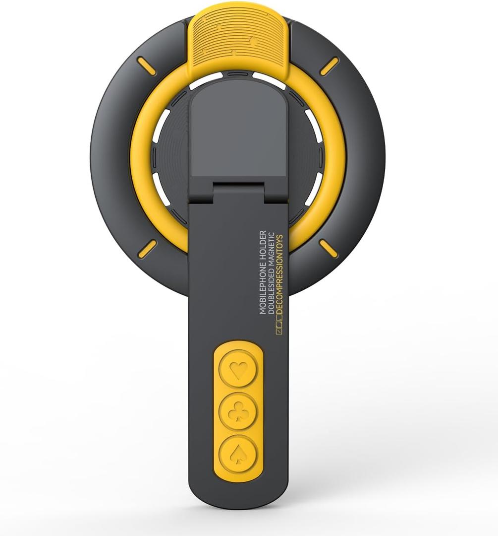 for MagSafe Phone Grip Stand, 3-in-1 Magnetic Finger Ring Holder with Double-Sided Magnet, Fidget Toy Design, Magnetic Phone Stand for iPhone 17/16/15/14/13/12 Series