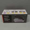 Mueller Vegetable Chopper Mandoline Slicer, Food Veggie Chopper, Cheese Grater, Onion Vegetable Cutter with Container, Dicer, Kitchen Gadgets & Essentials, White Sand/Grey (6 blade)