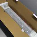 Comfort Zone 1500W Convection Baseboard Heater with Built-In Thermostat, Overheat & Tip-Over Protection, Dent-Proof Ends, Plug-In Portable, Ideal for Home, Bedroom & Office, White