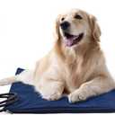 Pet Heating Pad, Electric Dog Cat Heating Pad with 6 Adjustable Temperature & 5 Timers, Indoor Warming Heated Mat Pad with Removable Cover & Chew Resistant Cord (M: 18"x 18")