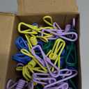 150 Pcs Chip Food Bags Clips Bulk Multi-Colored Utility PVC-Coated Steel Clip 2 Inch Multipurpose Clothes Pins Food Clips Bag Clips Kitchen Bags Clips for Food Package, Chips Bag, Clothes