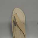 Crystal Queen Women Beach Sandals Platform Wedges Sandals High Heels Wedges Slippers Flip Flops White Flip Flops Plus Size (7, Beige)