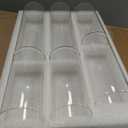 Shihanee Set of 36 Pillar Candles and Glass Cylinder Vases Clear Cylinder Holders for Slim Pillar Candles Wedding Centerpieces(2.6'' X 4.7'', 5.9'', 7.9'',Ivory White)