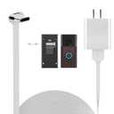 Charging Cable for Ring Battery Doorbell(2024 Release), Super Thin Bent Type-C Cable for No Drill Doorbell, 25Ft Doorbell Charging Cable, Sustainable Power Supply