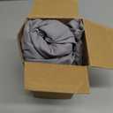 Biscaynebay Wrap Around Bed Skirts for King & Cal King Beds Short Drop of 12", Silver Grey Adjustable Elastic Dust Ruffles Easy Fit Wrinkle Resistant Silky Luxurious Fabric Machine Washable