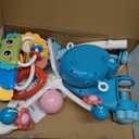 Baby Crib Mobile with Music and Light, Crib Toy with Remote Control  Timming Function, Projector Rotating Hanging Rattles Toys Baby Mobile Gift Toy for 0-24 Moths Boys and Girls (blue)