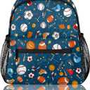 cfpolar Soccer Backpack for Boys, Waterproof 12 In Kids Toddler Backpack Sport Football Casual Daypack Kindergarten Preschool Bookbag Travel Bag Snack Bag with Chest Strap for Children Back to School