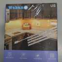 WOBANE Under Cabinet Lighting Kit,Flexible LED Strip Lights Bar,Under Counter Lights for Kitchen,Cupboard,Desk,Monitor Back,Shelf,6.6 Feet Tape Light Set,ETL Listed,120 LEDs,1100lm,2700K WarmWhite (4*20inch(White))