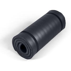 Tone Fitness 1-Inch Thick Yoga Mat | High-Density, Non-slip Exercise Mat with Carrying Strap for Yoga, Pilates, & Home Gym Workouts | Multiple Options