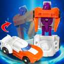 AMENON 12 Pack Easter Eggs with Transform Car Toys For Boys, Easter Basket Stuffers Transform Vehicle Robot For Kids Boys Easter Egg Hunts Classroom Prize Supplies Fillers Party Favors