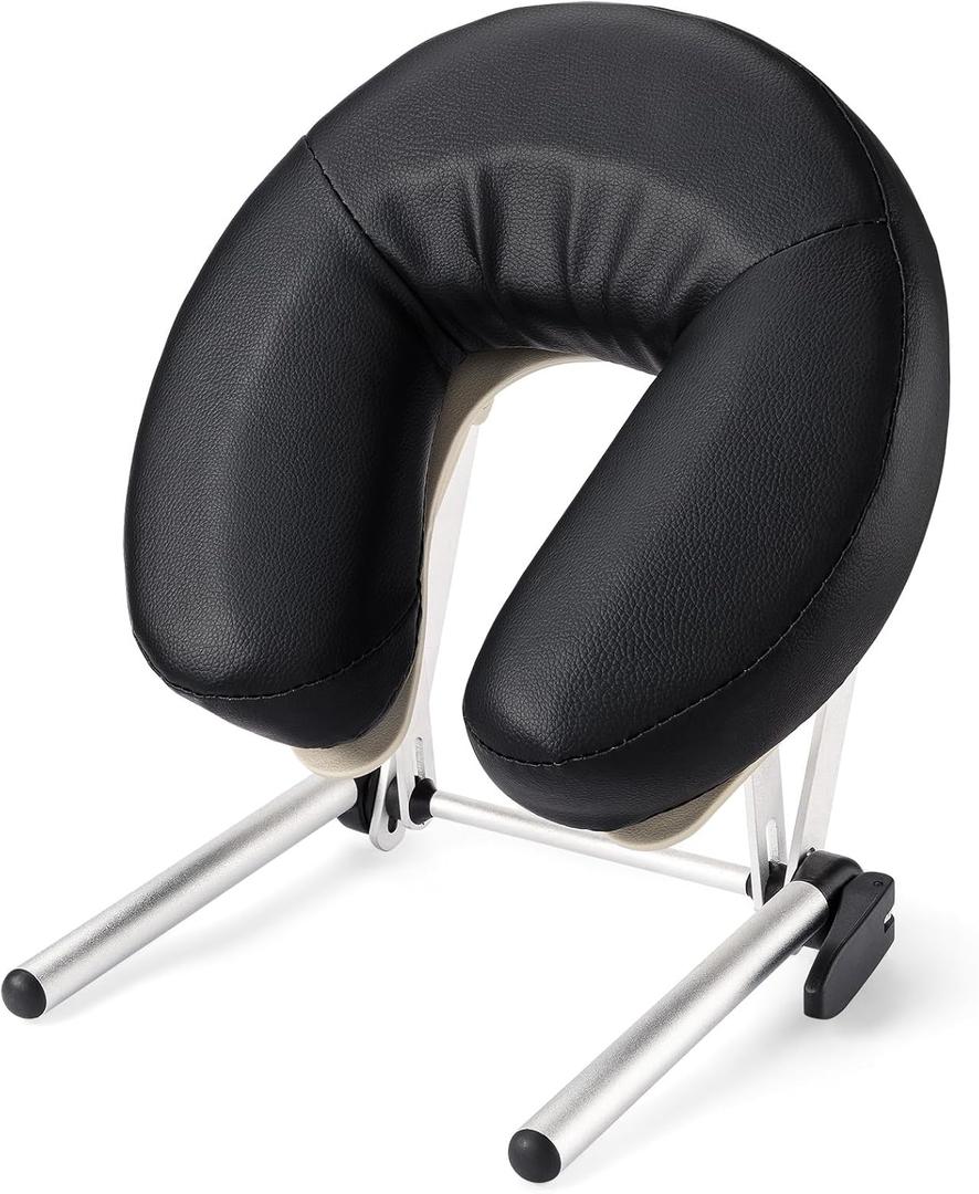 Udefineit Adjustable Massage Table Face Cradle & Pillow, SPA Massage Table/Bed/Chair Headrest Platform with Face Pillow, Massage Home Mattress Top Massage Kit Head Face Rest Support & Face Cushion