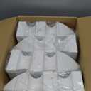 QWORK 4" Vinyl Post Cap Gothic Style Post Caps, 8 Pack White Gothic Post Cap, Vinyl Fence Post Caps for 4" Square Post