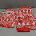 Neufigr Family Christmas Pajamas Matching Sets, Christmas PJs Long Sleeves Sleepwaear Holiday Family Loungewear Sets (6-9 Months, 01-red)