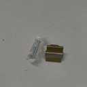 Amerock Overton 1-3/8 inch (35mm) Length Golden Champagne/Satin Nickel Cabinet Knob, BP36680BBZG10
