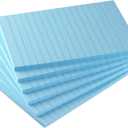 Early Buy 6 Pads Lined Sticky Notes with Lines 4x6 Self-Stick Notes Bright Color Sticky Notes, 45 Sheets/Pad (Light Blue)