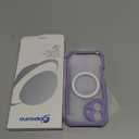 CENHUFO Magnetic Privacy for iPhone 17 Case [Compatible with Magsafe] Full Body Phone Case Built-in 9H Tempered Glass Screen Protector Camera Protection Shockproof Bumper Cover -Light Purple