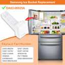 Upgraded DA63-06925A Refrigerator Ice Bucket DA97-12604D Ice Maker Compatible with Samsung Ice Bucket Replacement DA63-06925Ax002 Ice Tray Ice Container RF32FMQDBSR RF28R6201DT RF28K9380SR Ice Bin