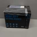 HEAVY DUTY 6 Mil Nitrile Black Gloves Disposable Latex Free Rubber Cleaning Mechanic Food Prep Tattoo Gloves 1000PCs (Large, Black-1000pcs(anti-slip Fingers))