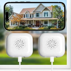 3MP 2K Window Camera, 2.4GHz & 5GHz WiFi Indoor Cameras for Home Security with Anti-Glare Full-Color Night Vision,AI Person & Motion Detection,24/7 Recording,Two-Way Audio,Easy & Quick Install (2Pack)