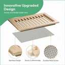 12" x 18" Wood Gable Vent with Metal Screen – Paintable Finish, Rust-Proof Mesh for Attics, Garages & Sheds, Vent Opening: 10" x 16"