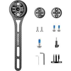 ROCKBROS Bike Computer Mount Out-Front Compatible with Garmin & Mainstream Watch Tables,Equipped with Multiple Types of Bases