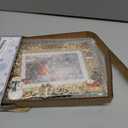 Xmas station Christmas Snowflake 4x6 Picture Frame Christmas Metal Display Photo Frames with Red Rhinestone High Definition Glass Front Gift Ideas Tabletop Home Decorative (2025 Snowman, Golden)